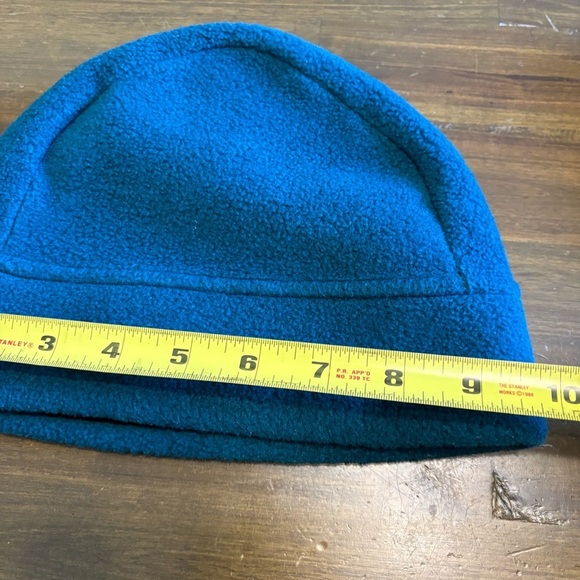 Patagonia Vintage Fleece Beanie Winter Hat Teal Blue USA M Ski Snowboarding - Picture 3 of 6